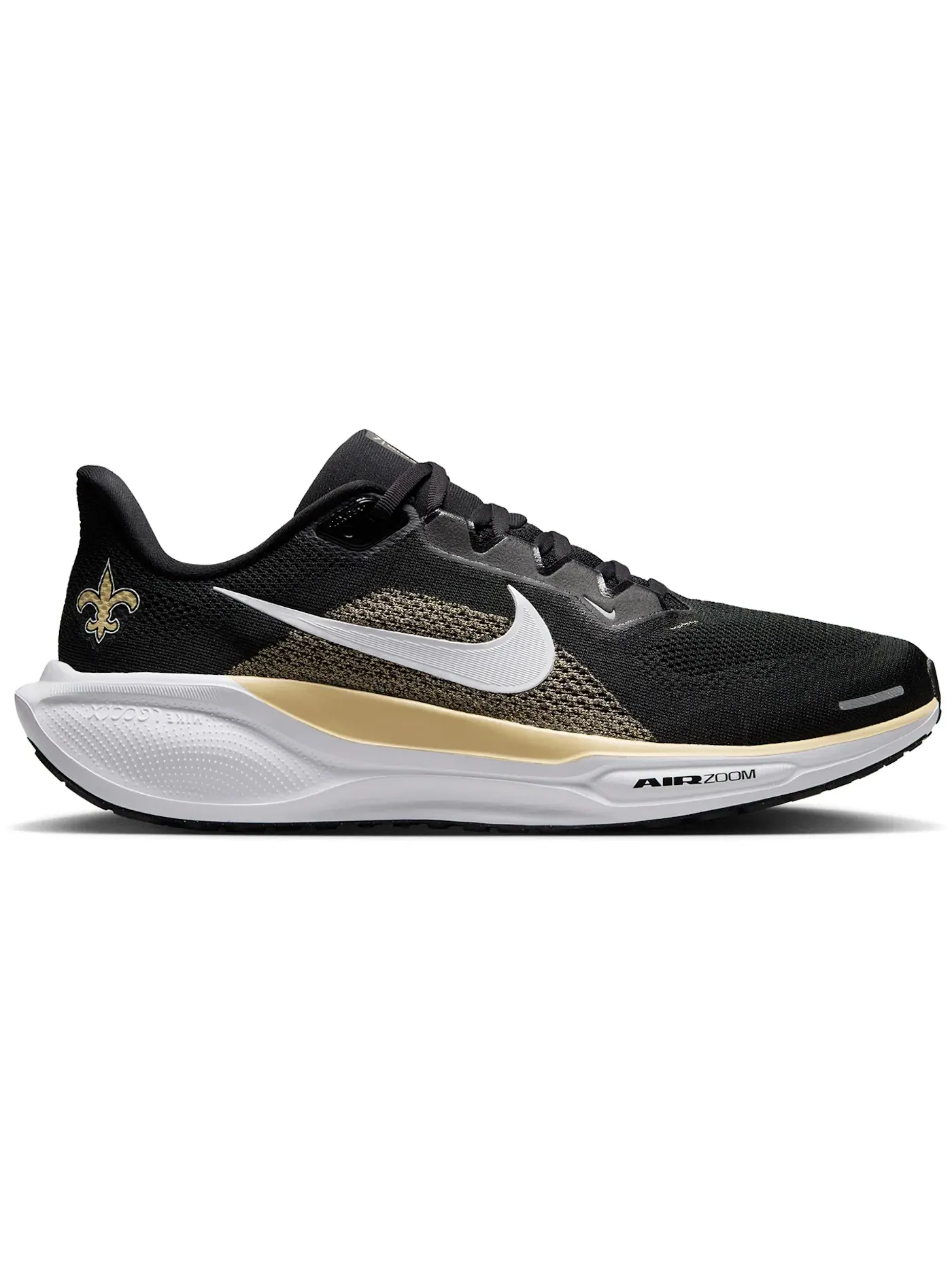 Мужские кроссовки для бега с амортизацией Nike Air Zoom Pegasus 41 Nike — изображение 1 из 1, черный/золотистый/белый