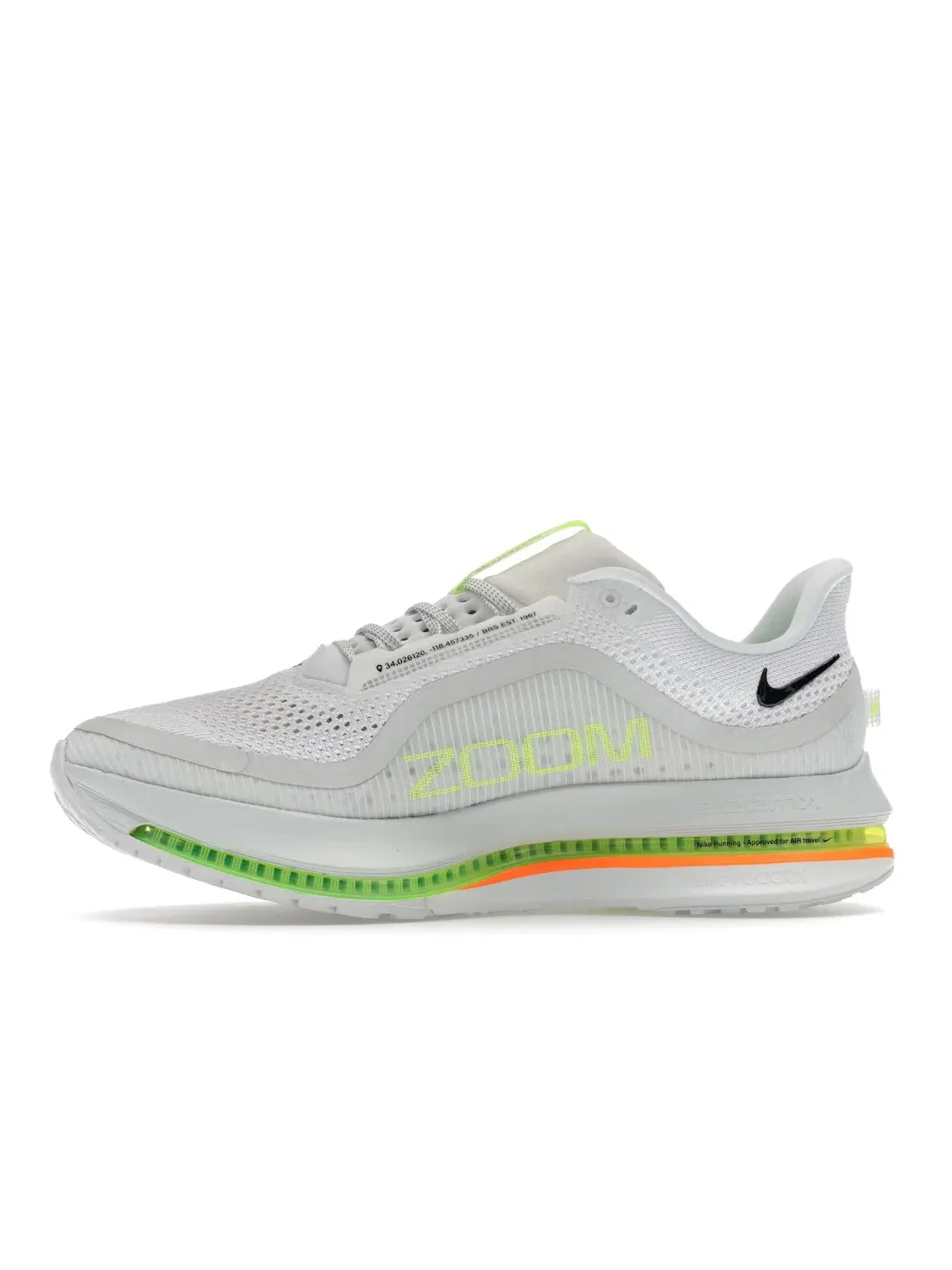 Мужские кроссовки для бега с яркими акцентами Nike Air Zoom Pegasus Premium — изображение 3 из 4, белый/белый//черный