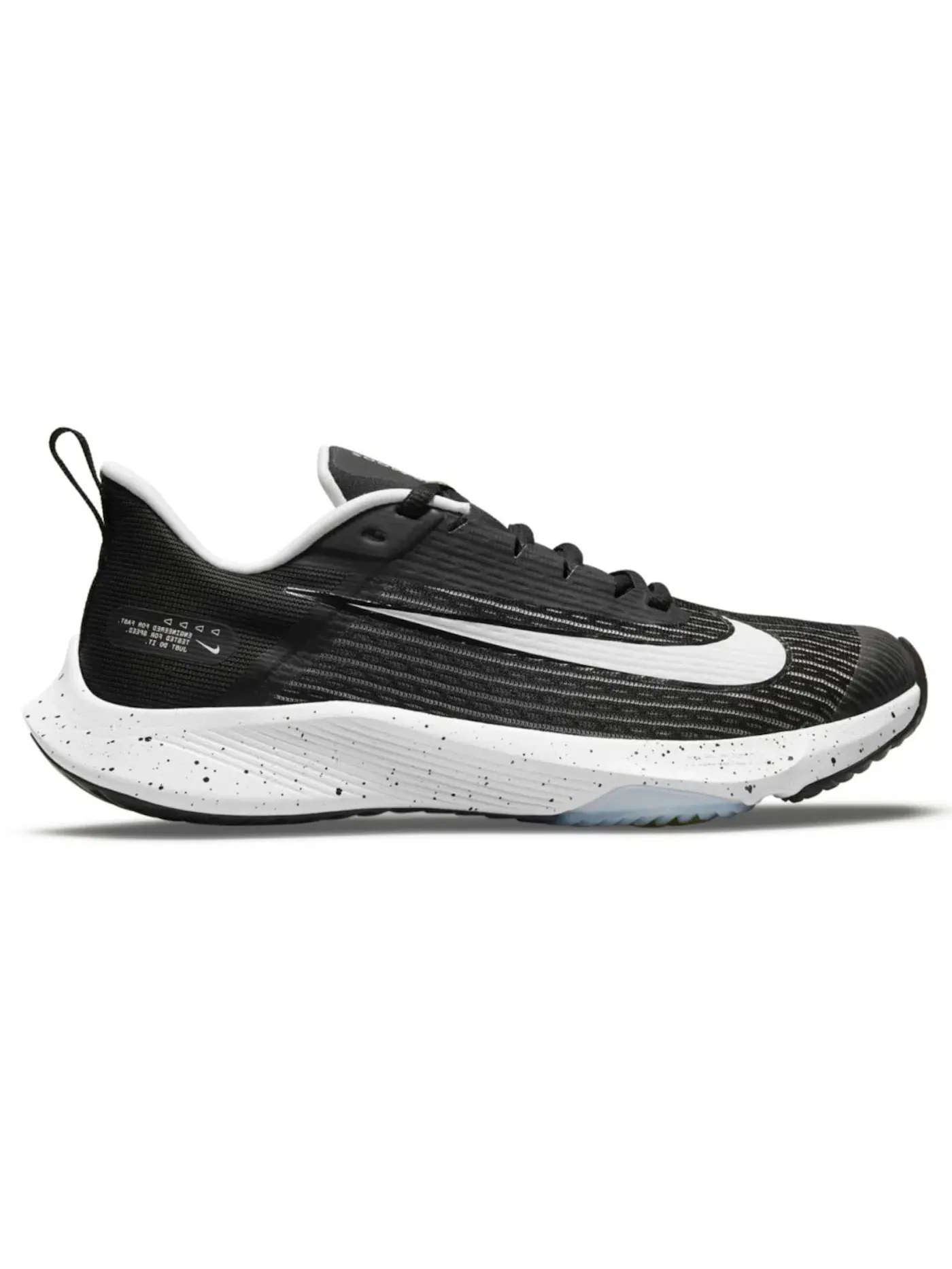 Детские кроссовки для мальчиков с длинным шнурком Nike Air Zoom Speed 2 Nike — изображение 1 из 1, черный/белый/прозрачный
