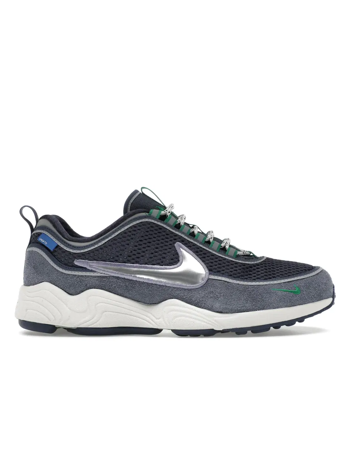 Мужские кроссовки с серебряными акцентами Nike Air Zoom Spiridon — изображение 1 из 4, синий/серебристый