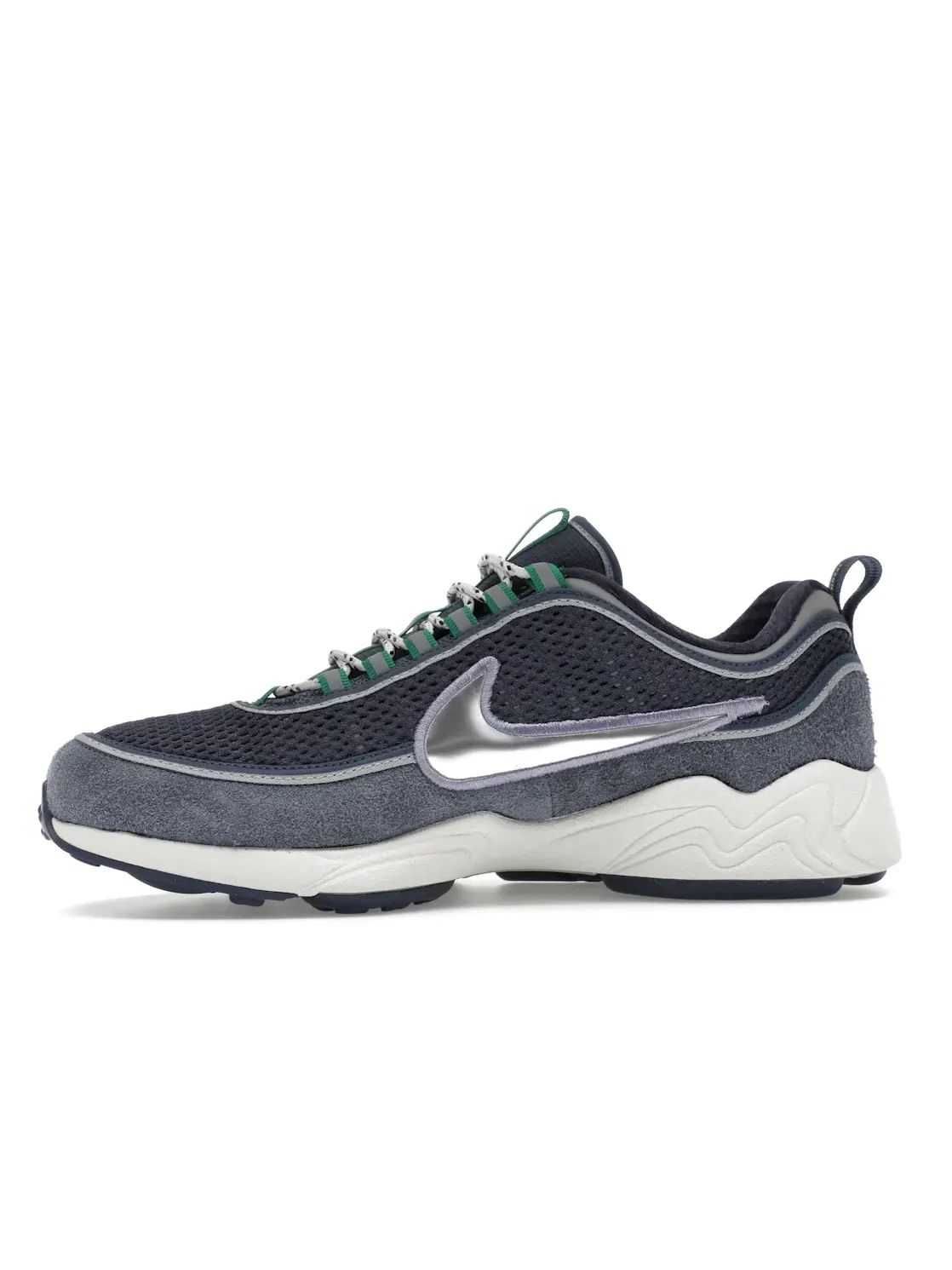 Мужские кроссовки с серебряными акцентами Nike Air Zoom Spiridon — изображение 3 из 4, синий/серебристый