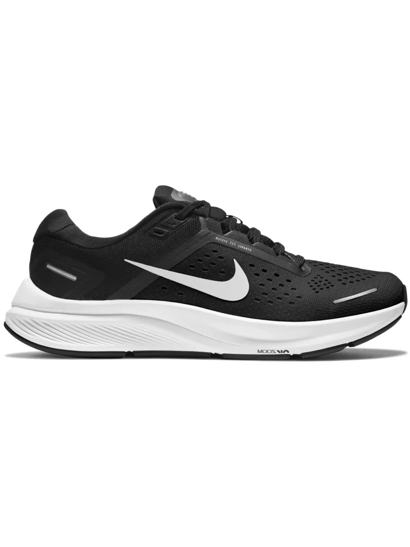 Женские кроссовки для бега Nike Air Zoom Structure 23 — изображение 1 из 1, черный/белый