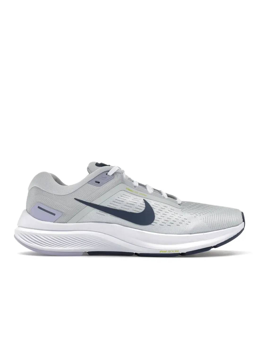 Женские кроссовки для бега Nike Air Zoom Structure 24 — изображение 1 из 4, платиновый//белый/синий