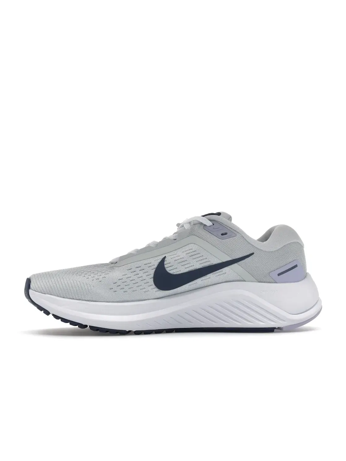 Женские кроссовки для бега Nike Air Zoom Structure 24 — изображение 3 из 4, платиновый//белый/синий