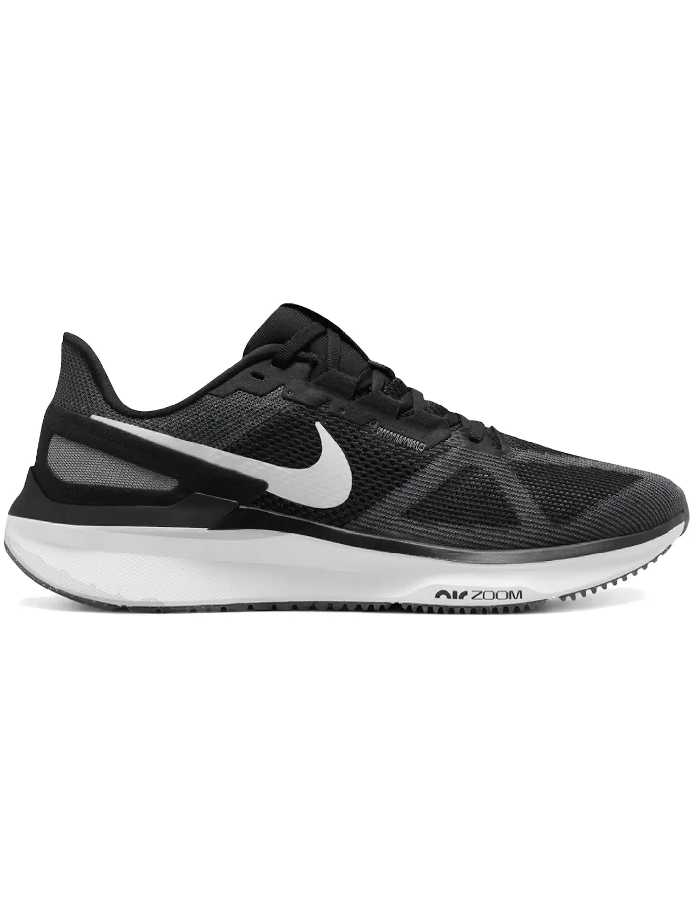 Мужские кроссовки с амортизацией Nike Air Zoom Structure 25 — изображение 1 из 1, черный/серый/белый