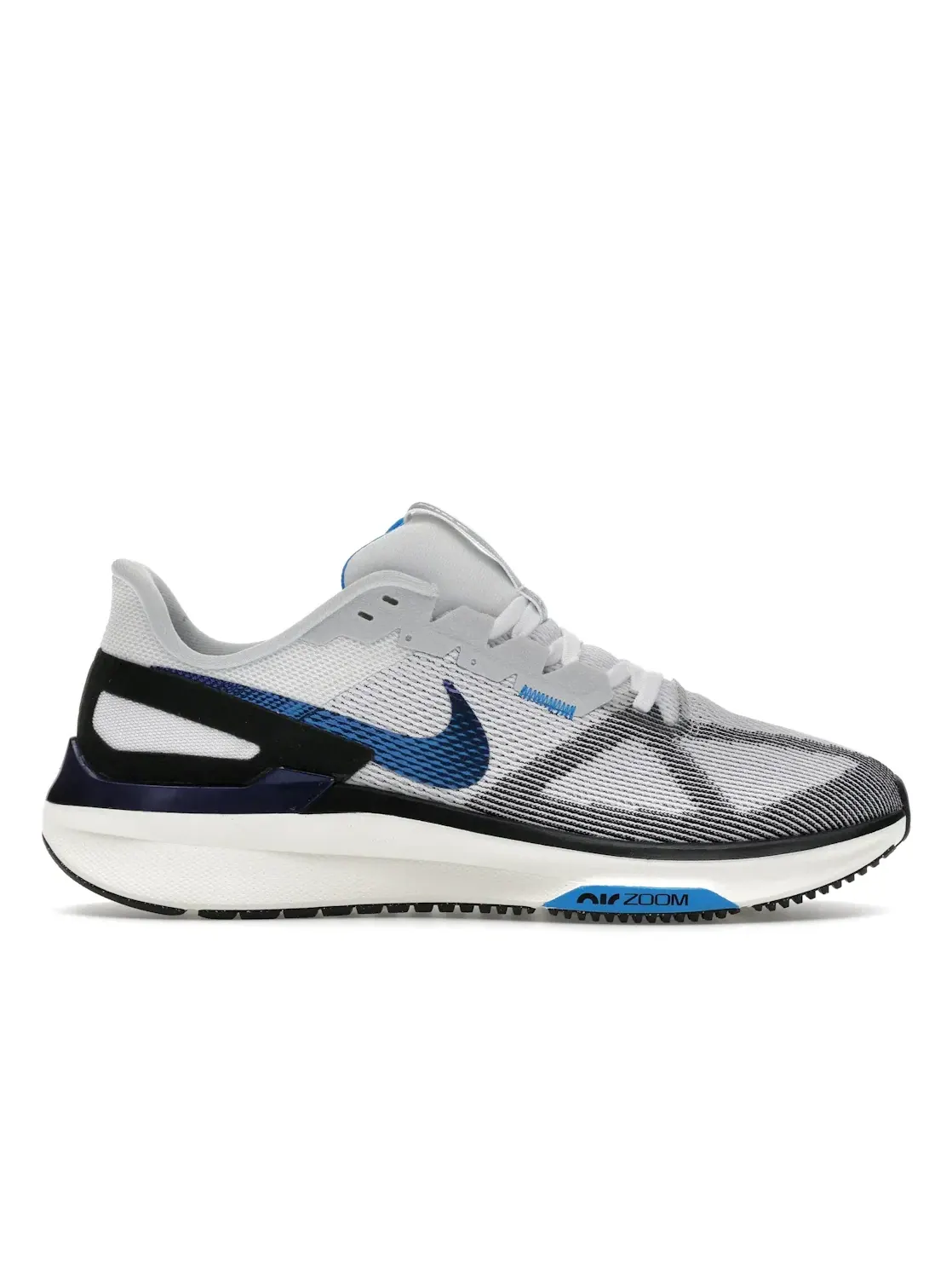 Мужские кроссовки для бега Nike Air Zoom Structure 25 — изображение 1 из 4, белый/черный//синий