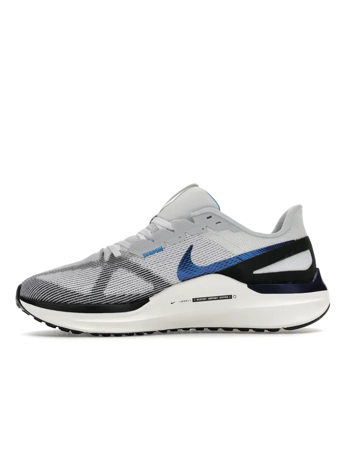 Мужские кроссовки для бега Nike Air Zoom Structure 25 — изображение 3 из 4, белый/черный//синий