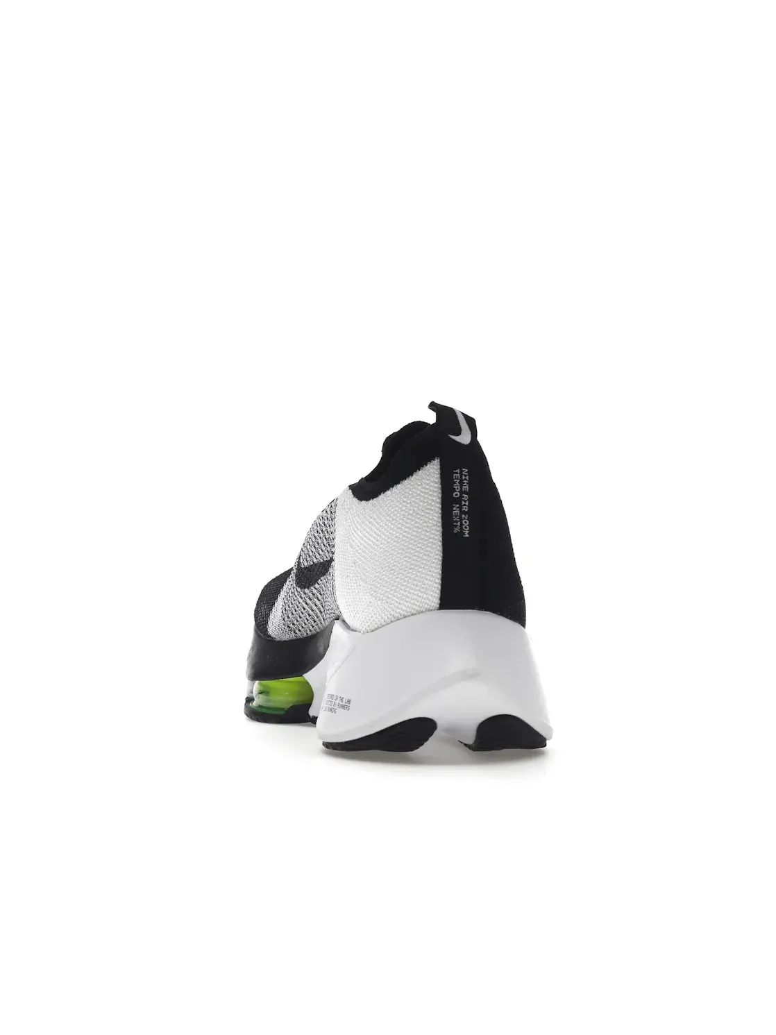 Мужские кроссовки для бега с амортизацией Nike Air Zoom Tempo Next% Flyknit Nike — изображение 4 из 4, черный/-белый