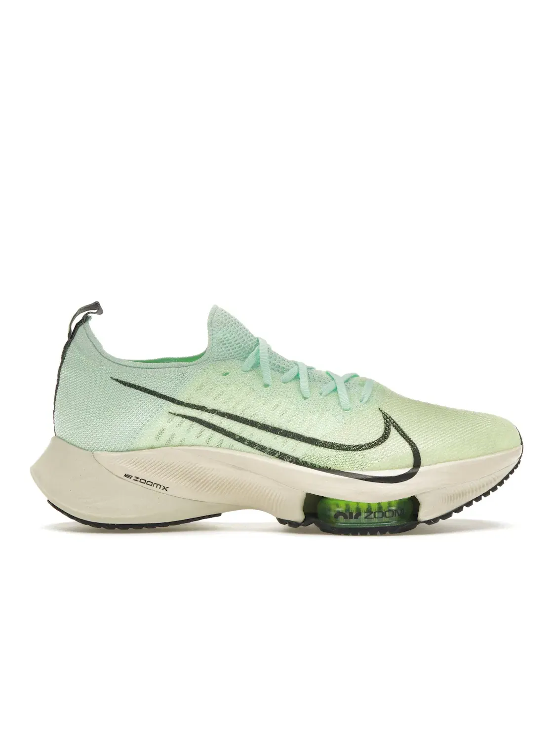 Мужские кроссовки для бега Nike Air Zoom Tempo Next% Flyknit Nike — изображение 1 из 4, зеленый/фиолетовый