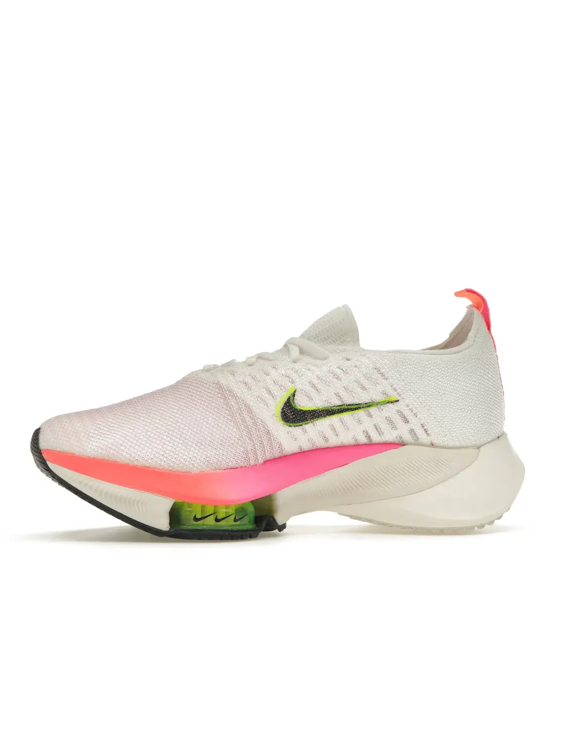 Женские кроссовки для бега с длинным рукавом Nike Air Zoom Tempo Next% Flyknit — изображение 3 из 4, белый/черный--розовый