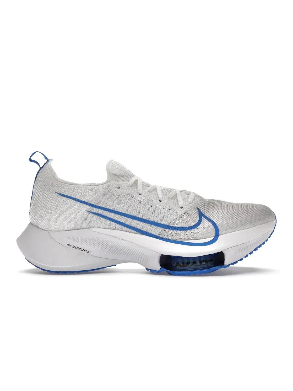Мужские кроссовки для бега с амортизацией Nike Air Zoom Tempo Next% Flyknit — изображение 1 из 4, белый/синий-платиновый