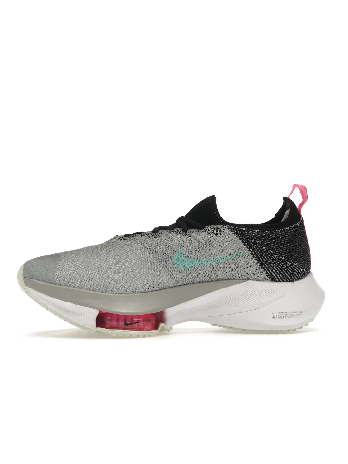 Мужские кроссовки для бега с пеной ZoomX Nike Air Zoom Tempo Next% Flyknit — изображение 3 из 4, черный/серый/-розовый