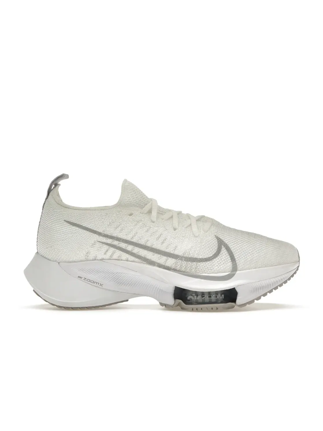Женские кроссовки с амортизацией Nike Air Zoom Tempo Next% Flyknit — изображение 1 из 4, белый платиновый серый