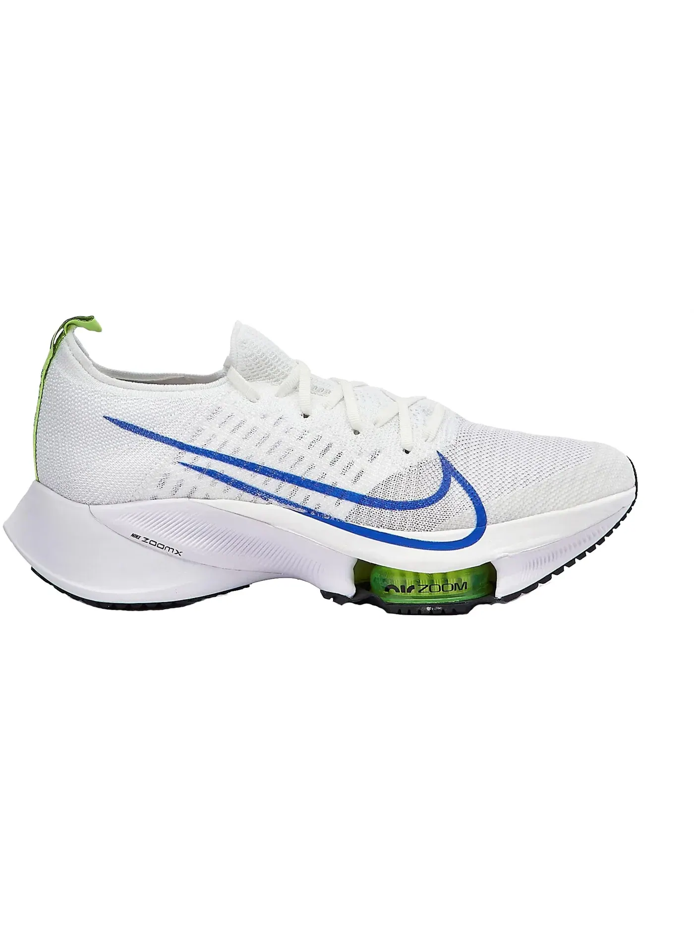 Мужские беговые кроссовки с пеной ZoomX Nike Air Zoom Tempo Next% Flyknit — изображение 1 из 1, белый/-черный-синий