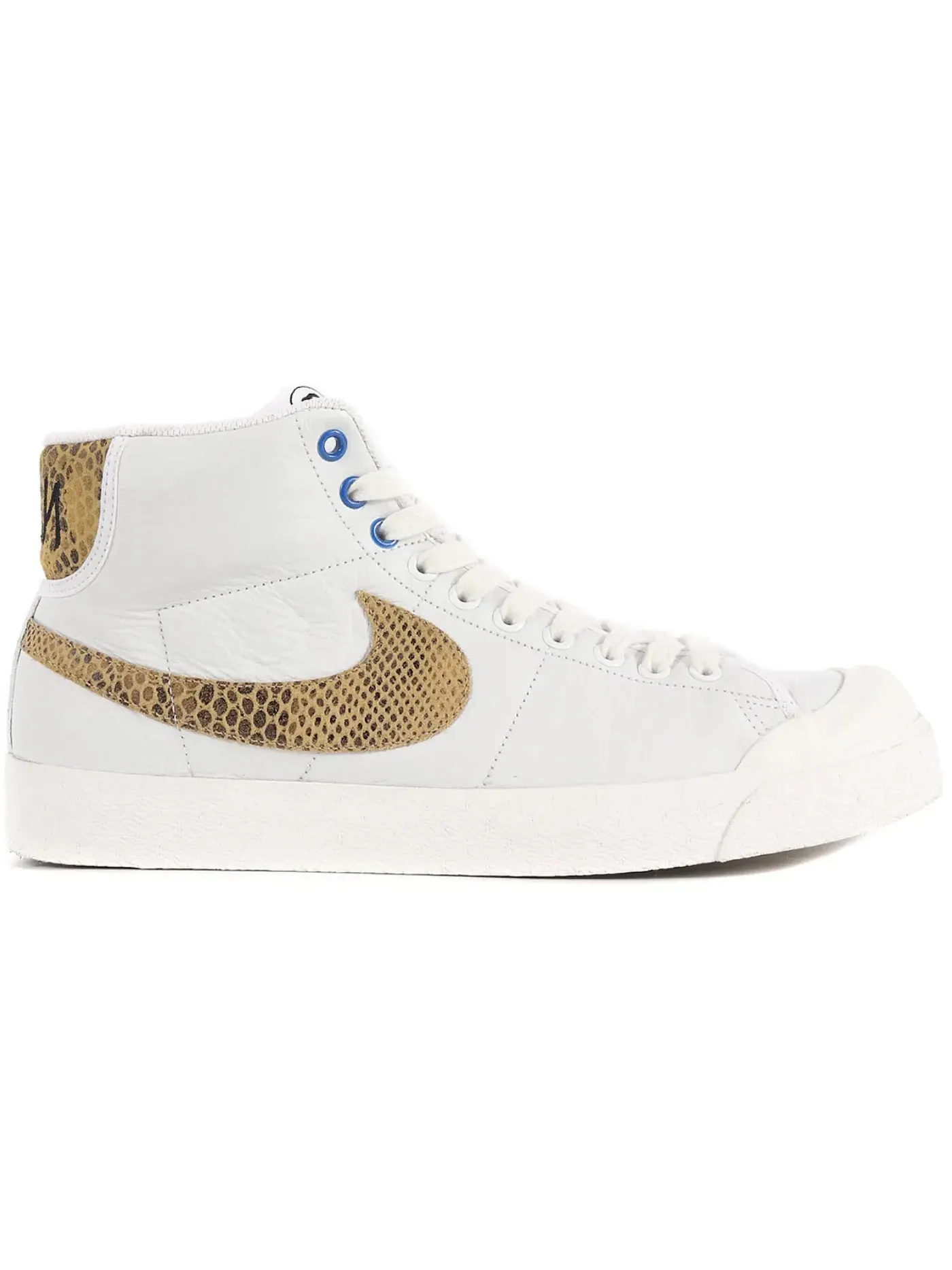 Мужские кроссовки с высоким верхом Nike All Court Mid Supreme — изображение 1 из 1, белый/золотистый