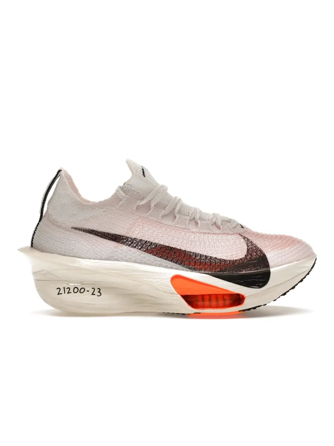 Женские кроссовки для бега с прототипом дизайна Nike Air Zoom Alphafly NEXT% 3 — изображение 1 из 4, белый/черный//оранжевый