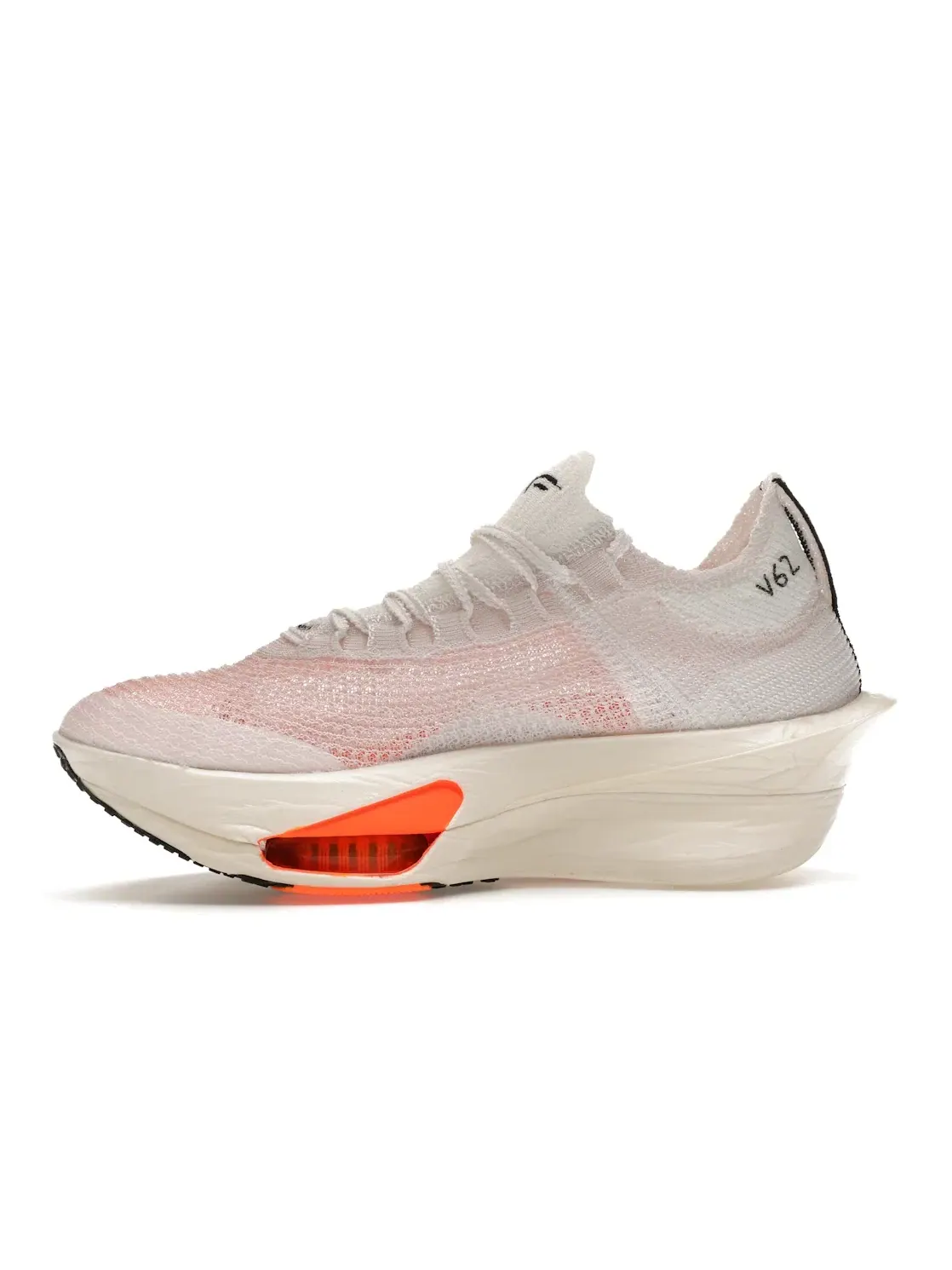 Женские кроссовки для бега с прототипом дизайна Nike Air Zoom Alphafly NEXT% 3 — изображение 3 из 4, белый/черный//оранжевый