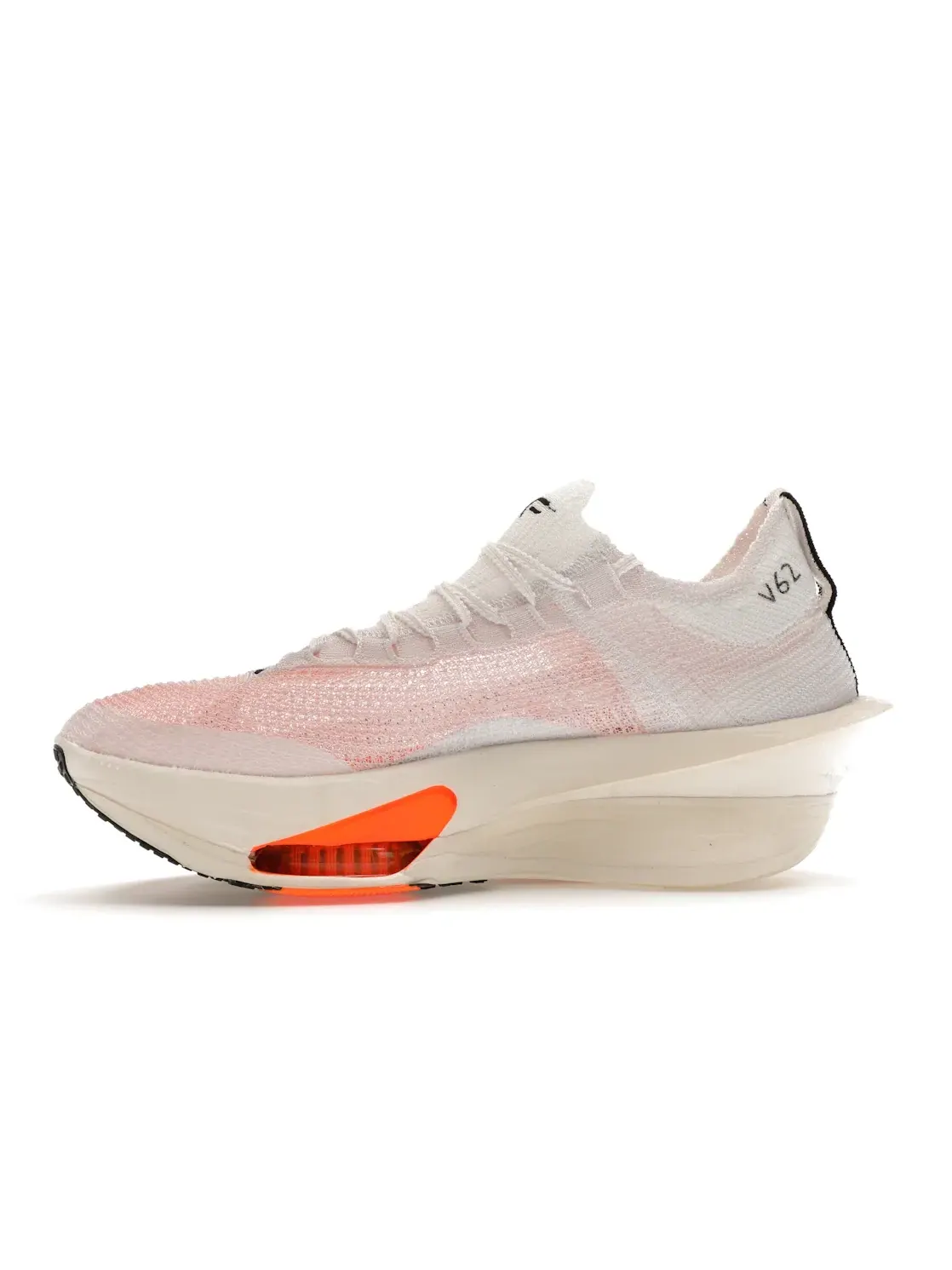 Мужские кроссовки с карбоновой пластиной Nike Air Zoom Alphafly Next% 3 — изображение 3 из 4, белый/черный//оранжевый