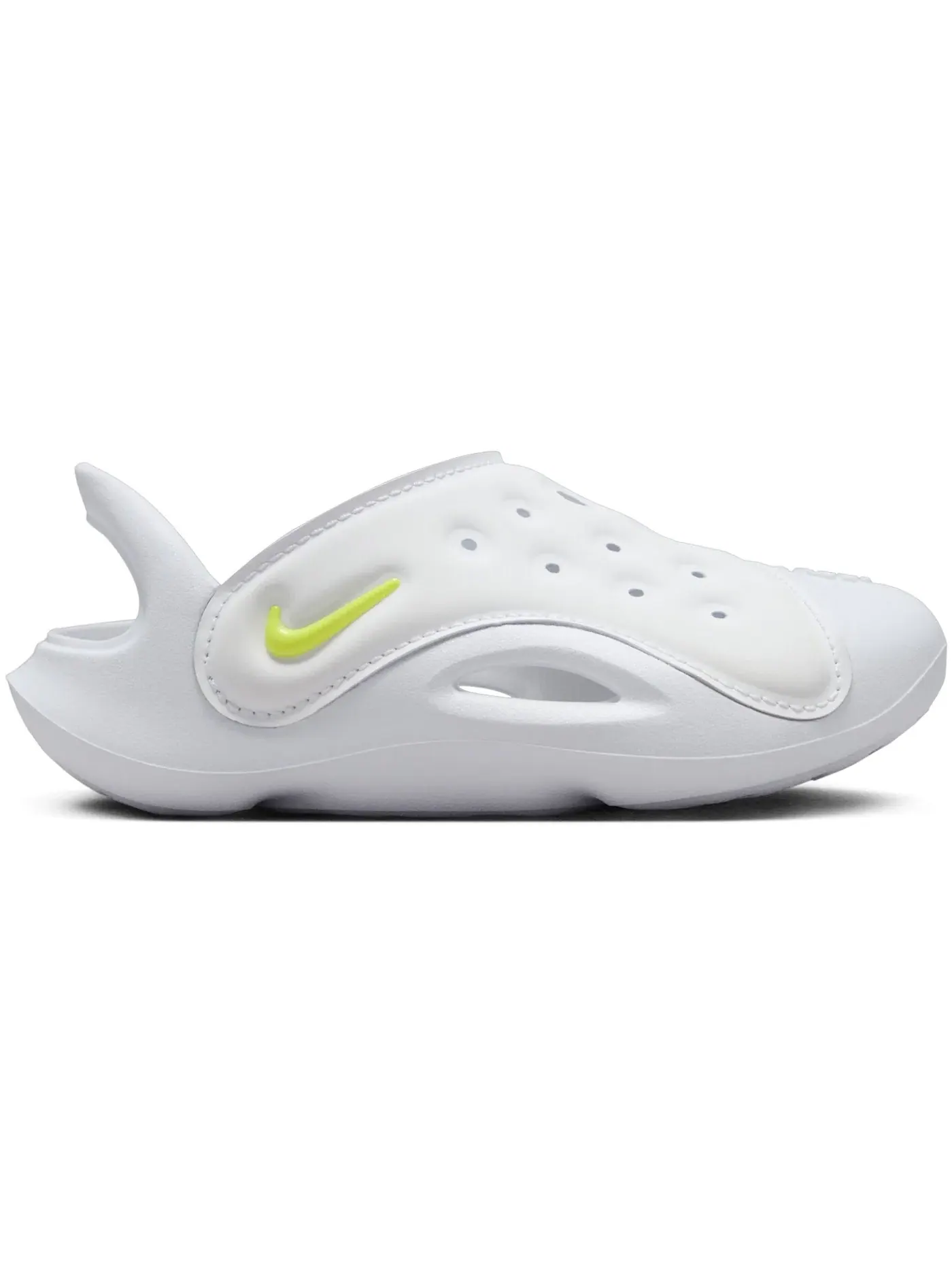 Детские сандалии с логотипом Nike Aqua Swoosh Nike — изображение 1 из 1, белый платиновый