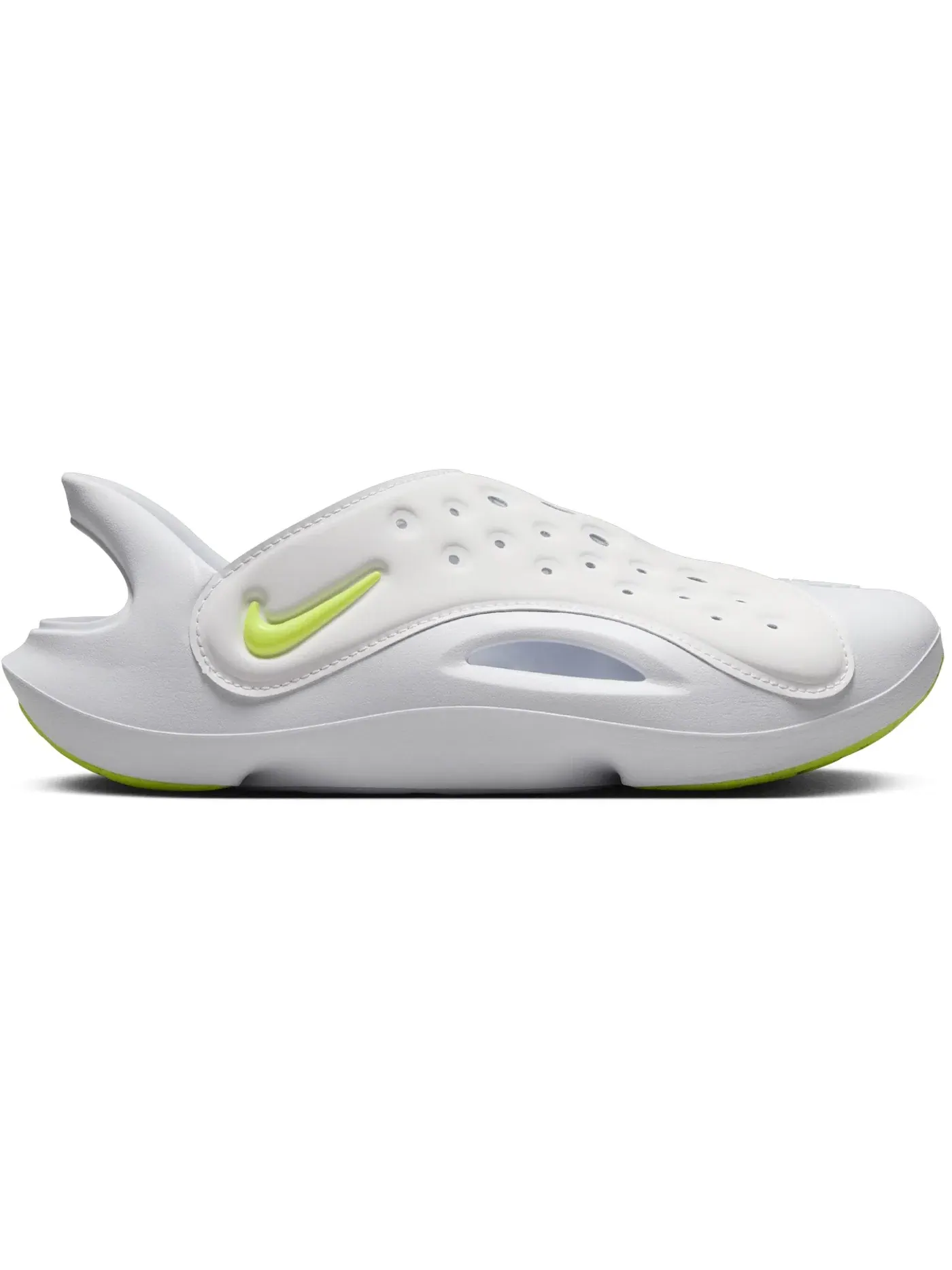 Детские шлепанцы Nike Aqua Swoosh Nike — изображение 1 из 1, белый платиновый