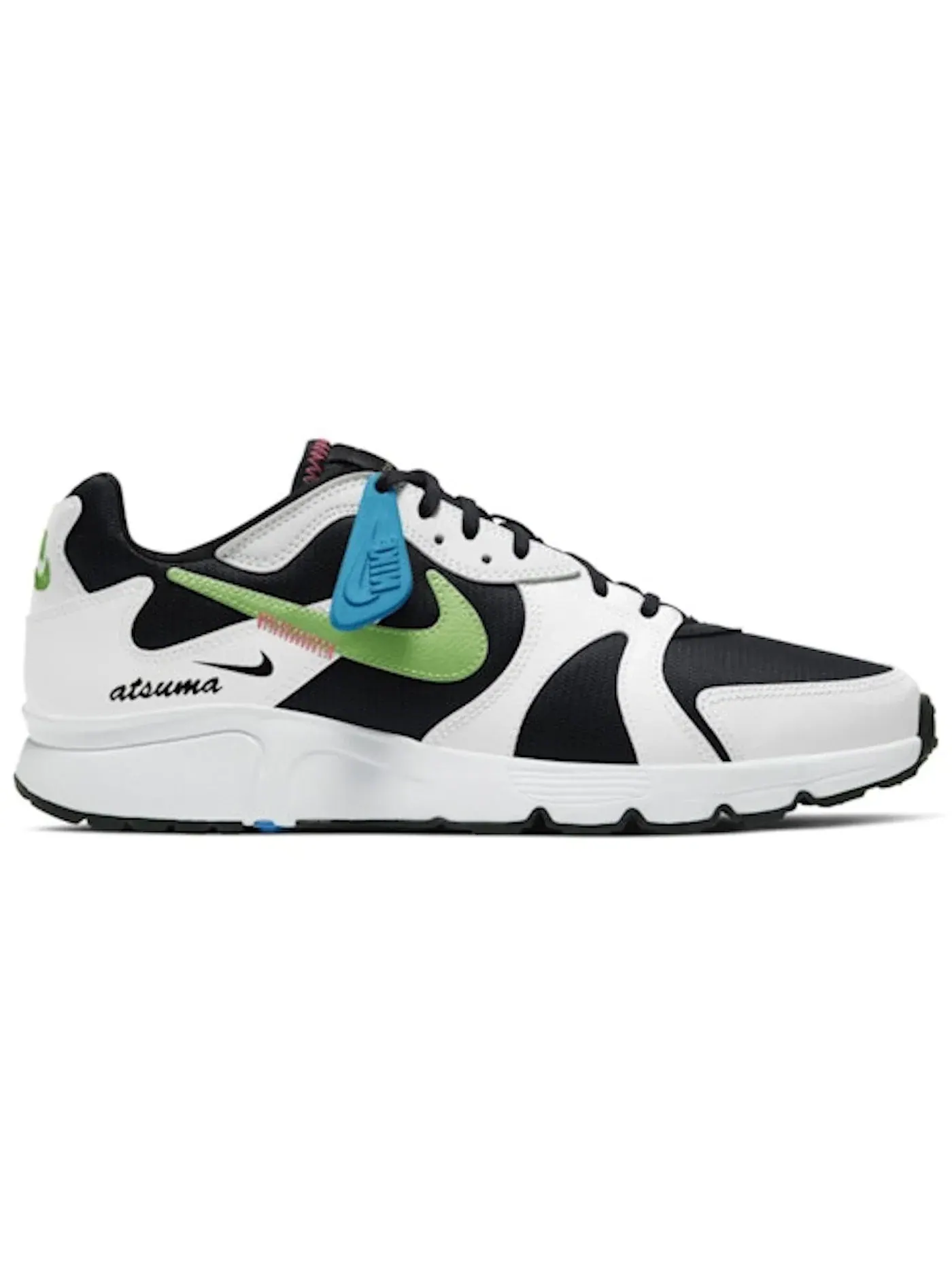 Мужские кроссовки Lifestyle Nike Atsuma — изображение 1 из 1, черный/белый//зеленый