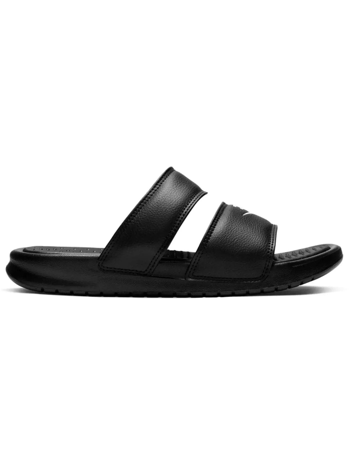 Женские шлепанцы с ремешком Nike Benassi Duo Ultra — изображение 1 из 1, черный/белый