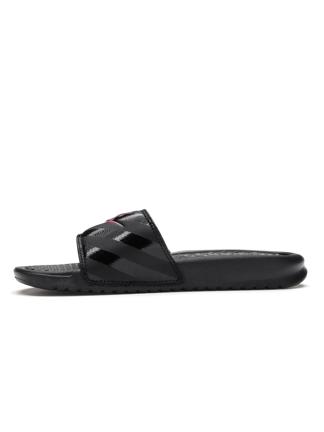 Женские шлепанцы Nike Benassi Jdi — изображение 3 из 4, черный розовый-черный