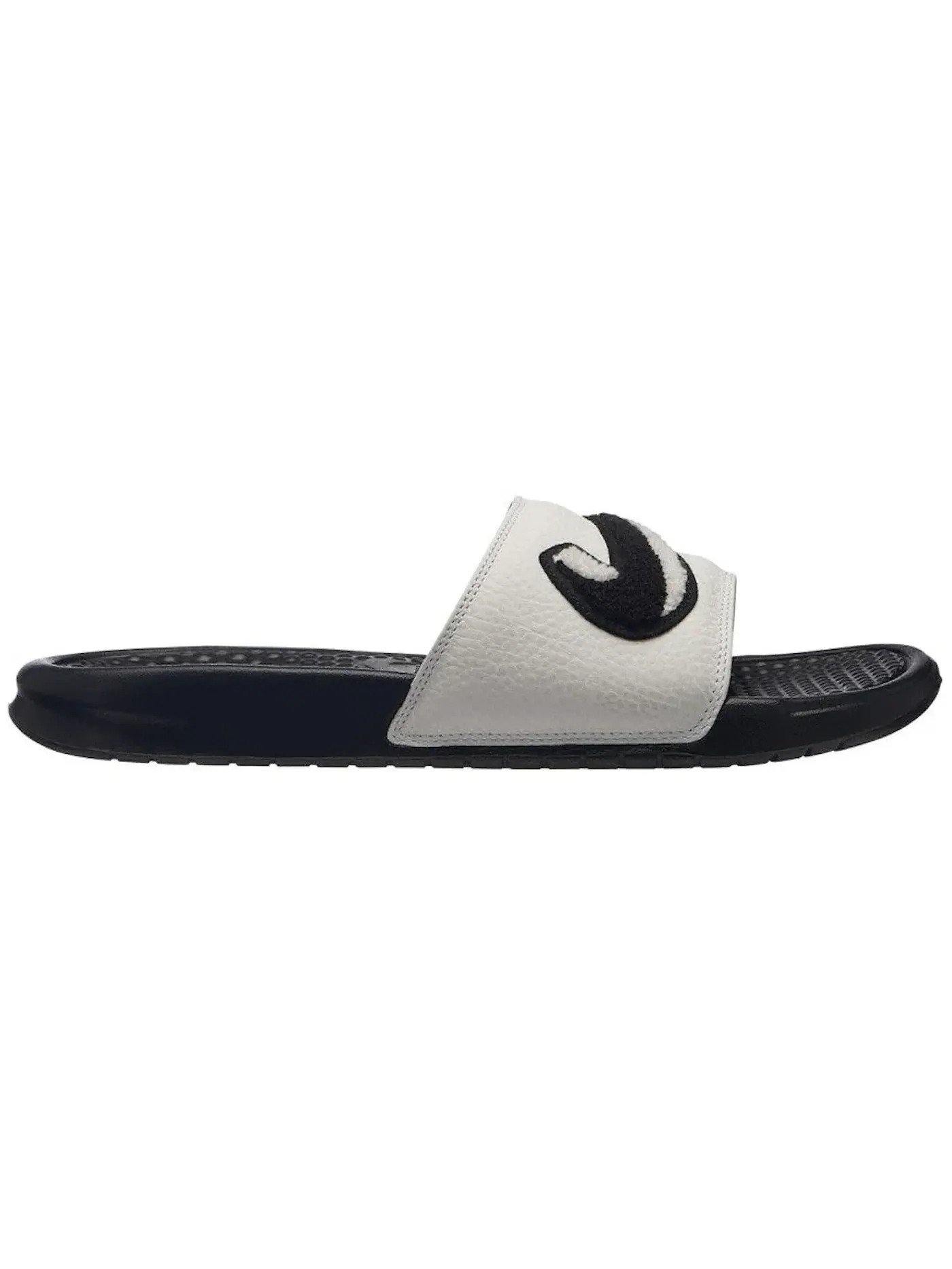 Мужские сандалии с логотипом Nike Benassi JDI Chenille Nike — изображение 1 из 1, черный/белый