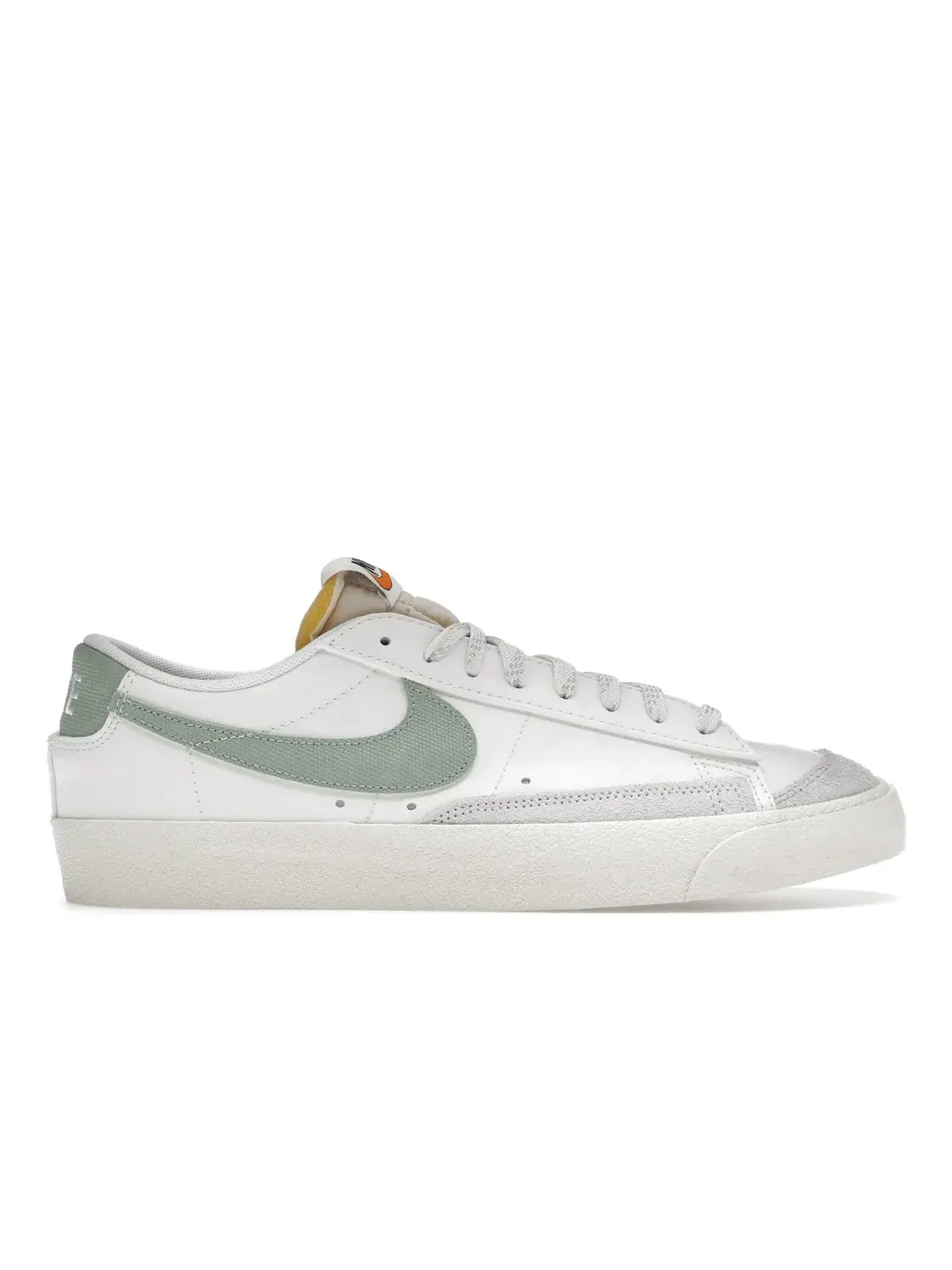 Мужские кроссовки с замшевыми вставками Nike Blazer 77 Low Premium — изображение 1 из 4, зеленый--оранжевый