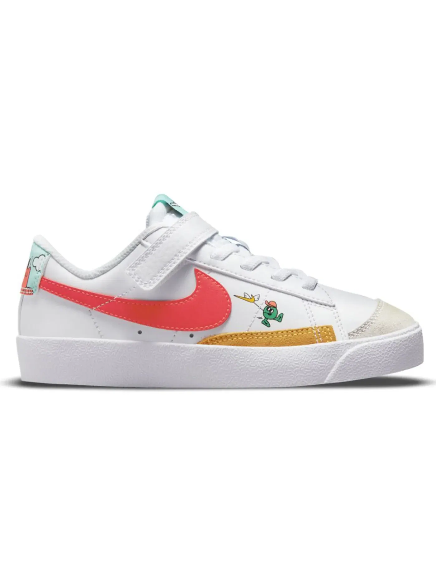 Детские кроссовки Lifestyle Nike Blazer Low 77 — изображение 1 из 1, белый//черный/яркий