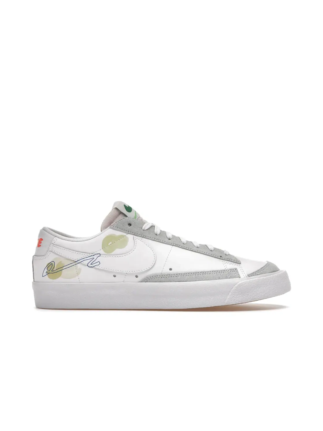 Мужские кроссовки лимитированной серии Nike Blazer Low 77 Flyleather — изображение 1 из 4, белый/белый-белый