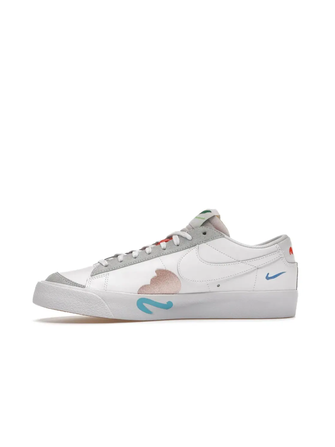 Мужские кроссовки лимитированной серии Nike Blazer Low 77 Flyleather — изображение 3 из 4, белый/белый-белый
