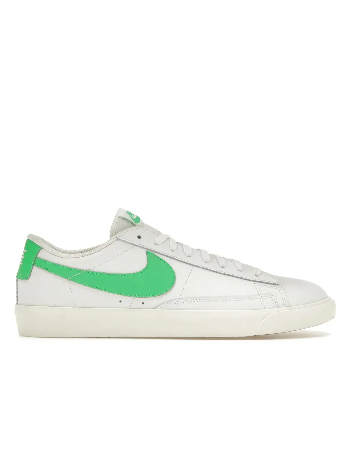 Мужские кроссовки повседневные Nike Blazer Low 77 — изображение 1 из 4, белый/зеленый