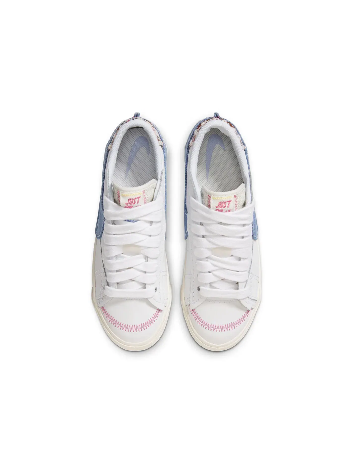 Женские кроссовки Lifestyle с джинсовой отделкой Nike Blazer Low 77 Jumbo — изображение 3 из 5, белый/синий
