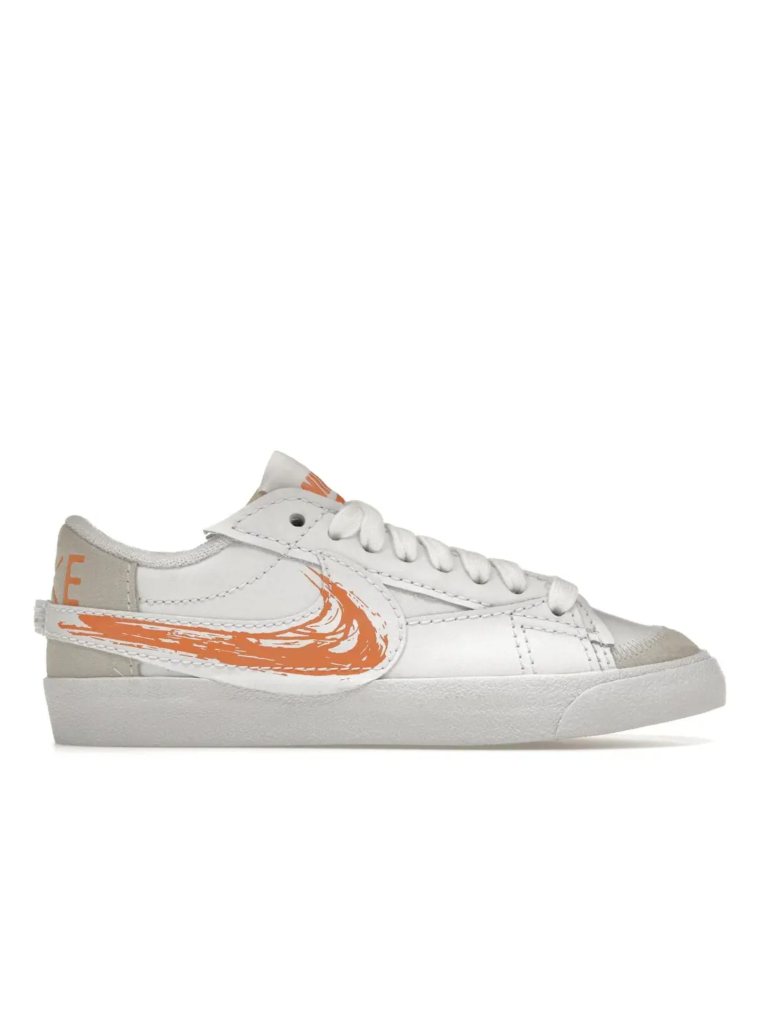 Мужские кроссовки Lifestyle Nike Blazer Low '77 Jumbo — изображение 1 из 4, белый/оранжевый
