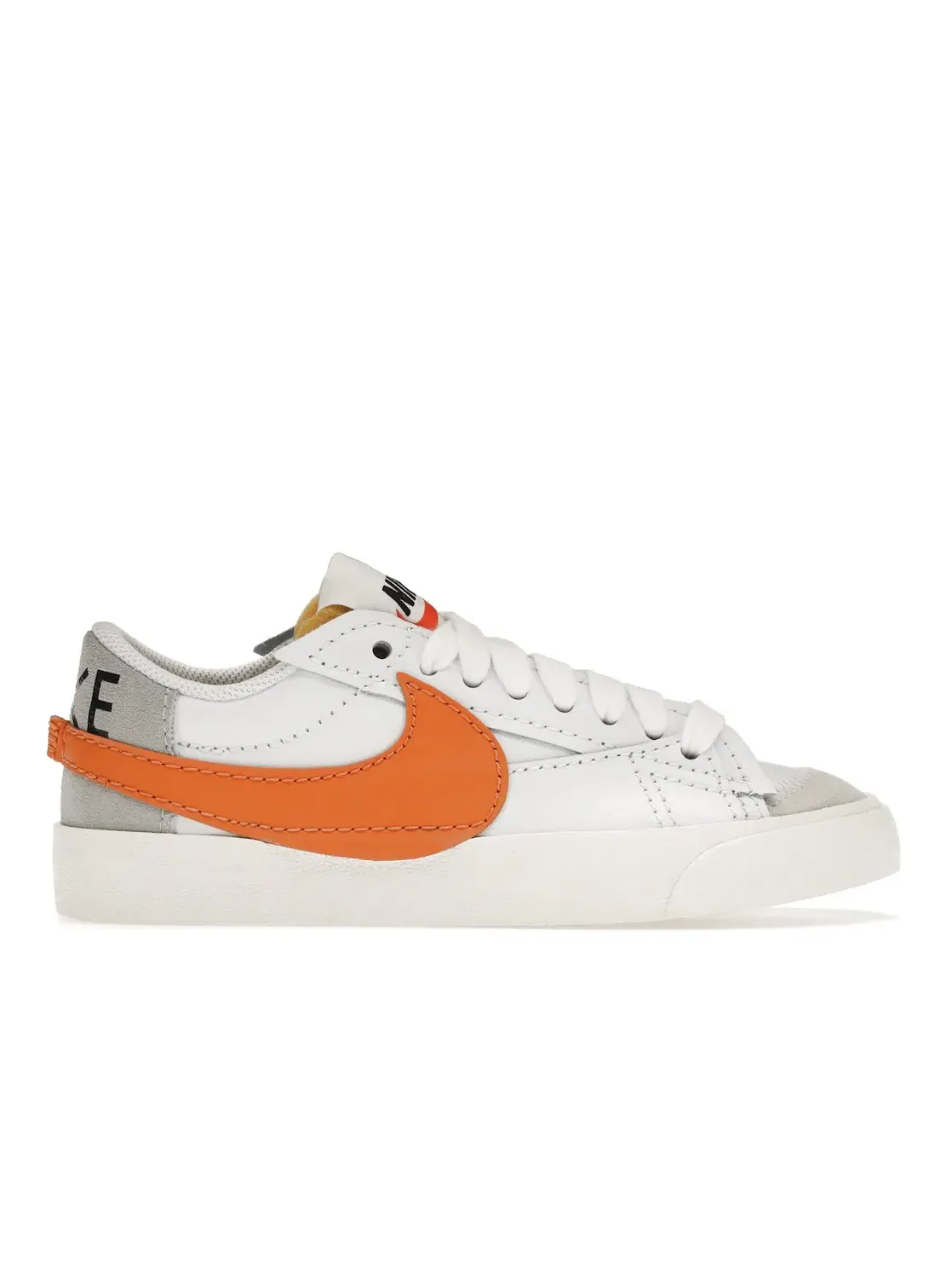 Мужские кроссовки Lifestyle с принтом Nike Blazer Low 77 Jumbo — изображение 1 из 4, белый/серый//оранжевый