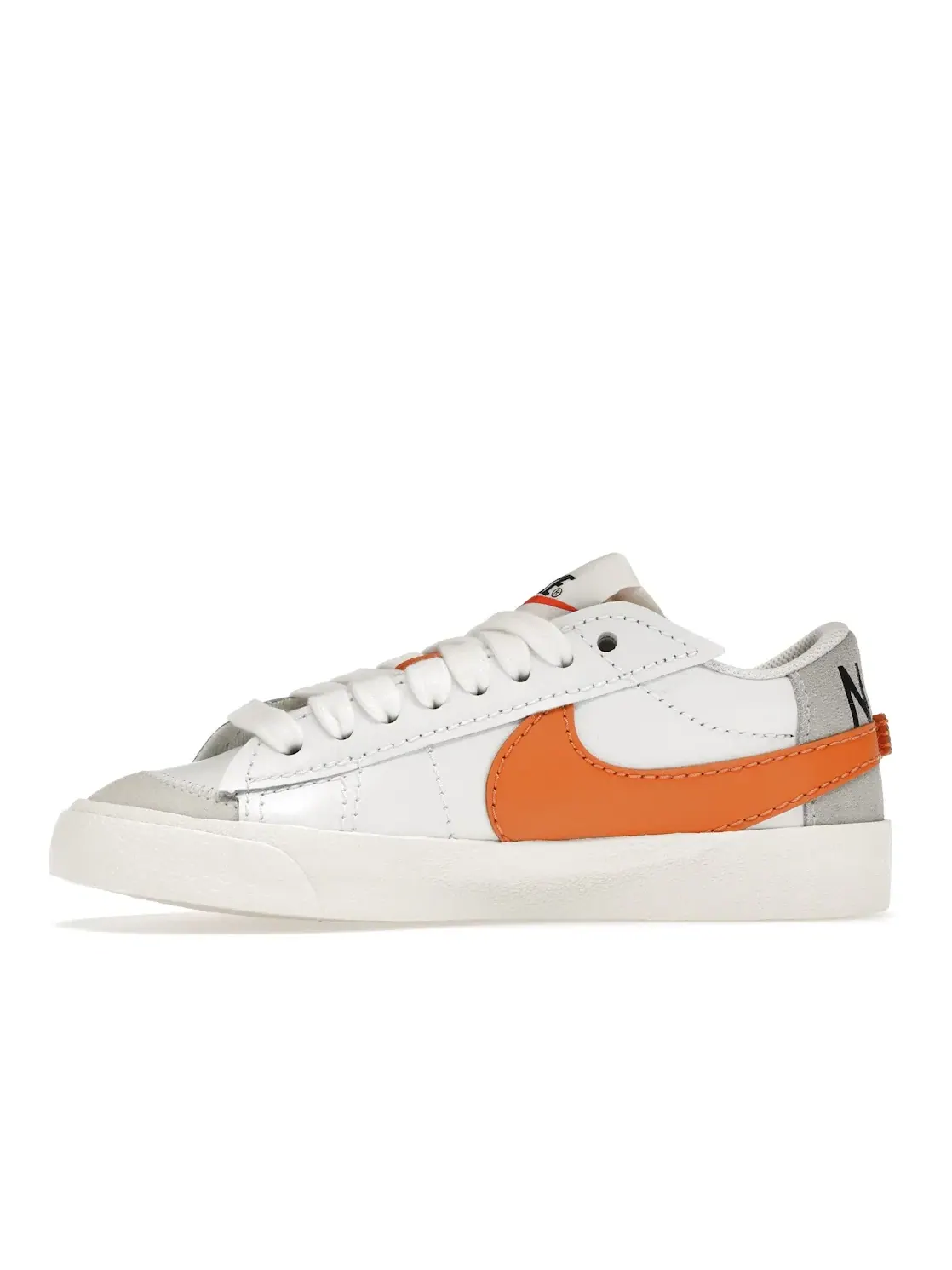 Мужские кроссовки Lifestyle с принтом Nike Blazer Low 77 Jumbo — изображение 3 из 4, белый/серый//оранжевый