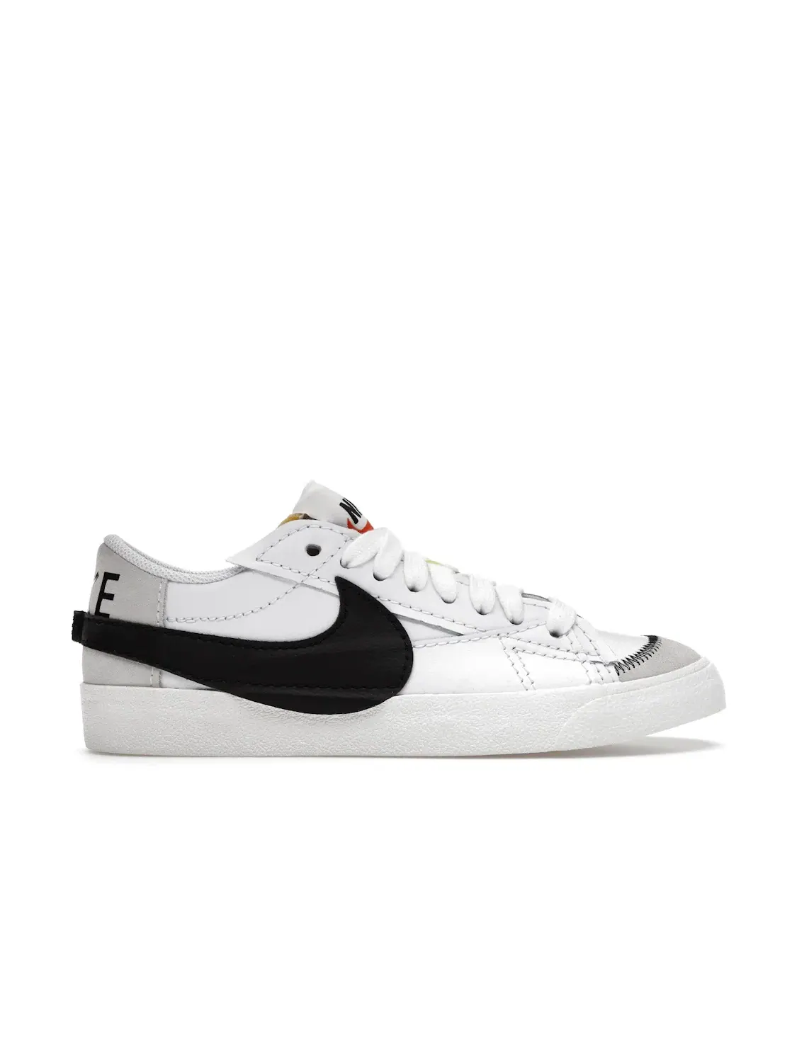 Мужские кроссовки Lifestyle с большим логотипом Nike Blazer Low 77 Jumbo Nike — изображение 1 из 4, белый/белый//черный