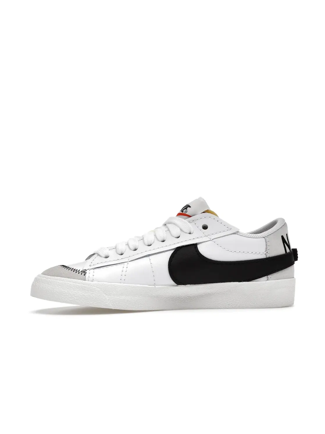 Мужские кроссовки Lifestyle с большим логотипом Nike Blazer Low 77 Jumbo Nike — изображение 3 из 4, белый/белый//черный