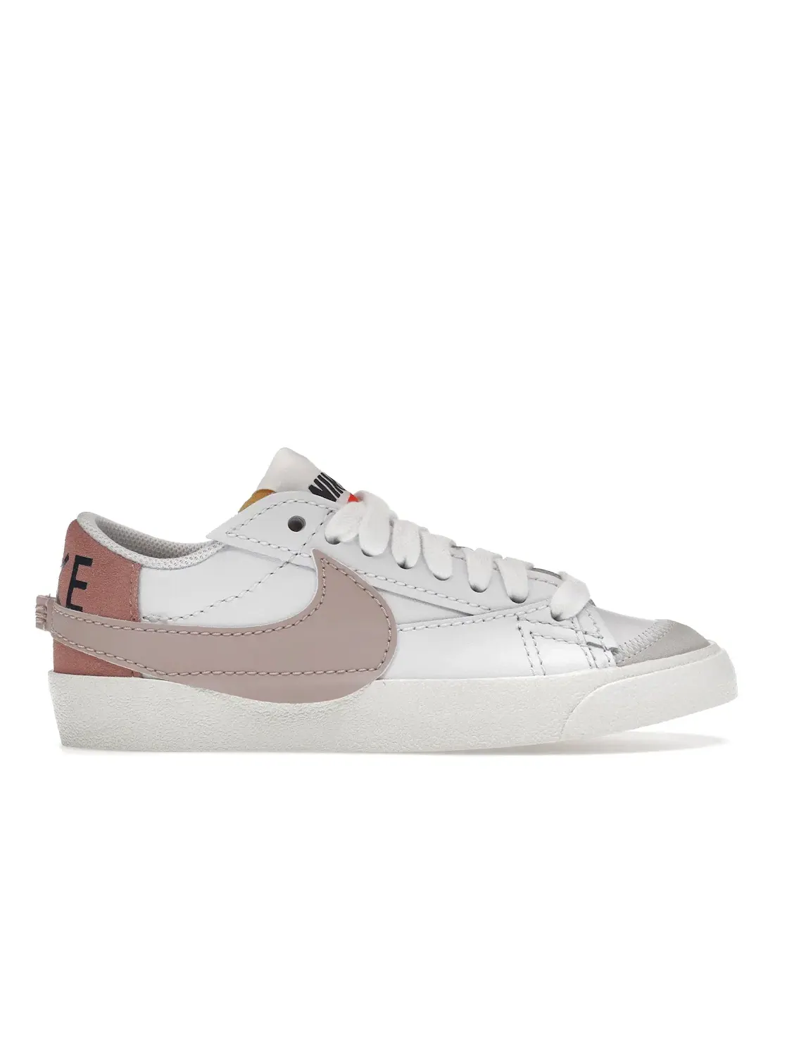Женские кроссовки с увеличенными деталями Nike Blazer Low 77 Jumbo Nike — изображение 1 из 4, белый/розовый