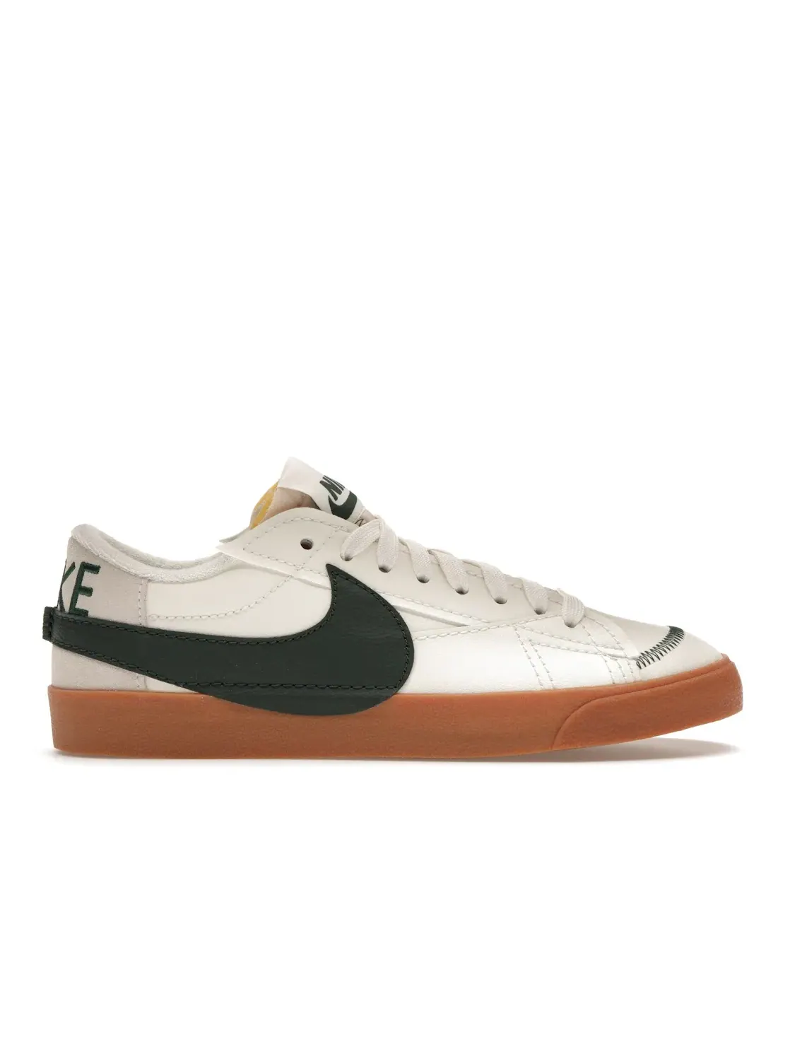 Мужские кроссовки с замшевыми вставками Nike Blazer Low 77 Jumbo WNTR Nike — изображение 1 из 4, зеленый-коричневый