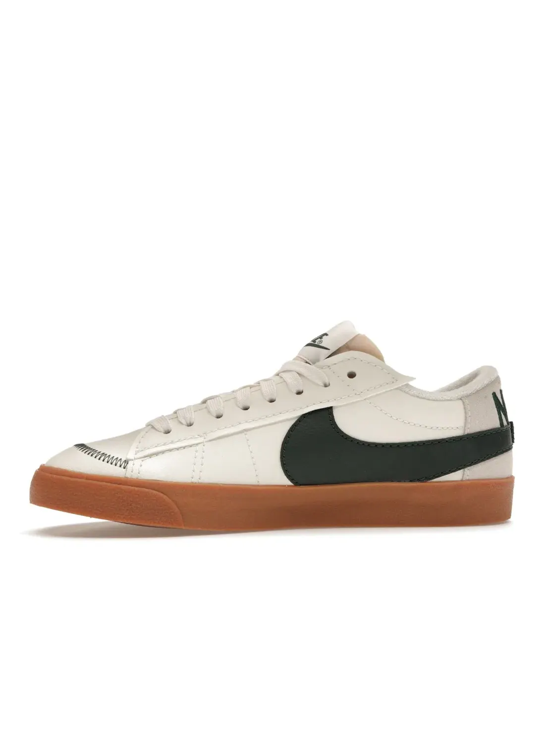 Мужские кроссовки с замшевыми вставками Nike Blazer Low 77 Jumbo WNTR Nike — изображение 3 из 4, зеленый-коричневый