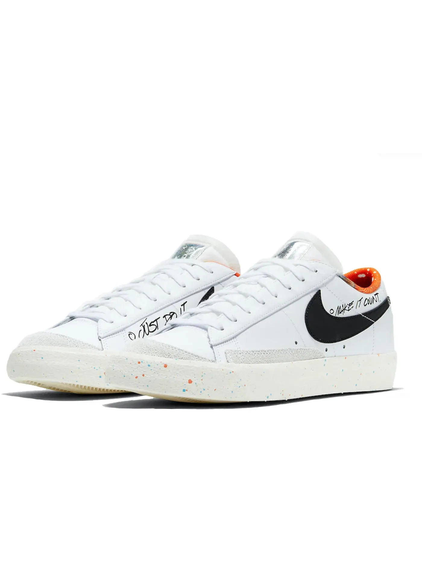 Мужские кроссовки с принтом Nike Blazer Low 77 — изображение 1 из 1, белый/мульти