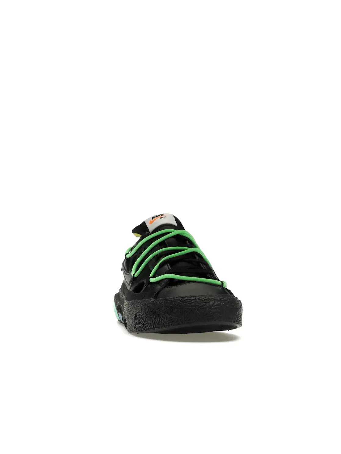 Мужские кроссовки Lifestyle без шнуровки Nike Blazer Low — изображение 2 из 4, черный/черный-зеленый