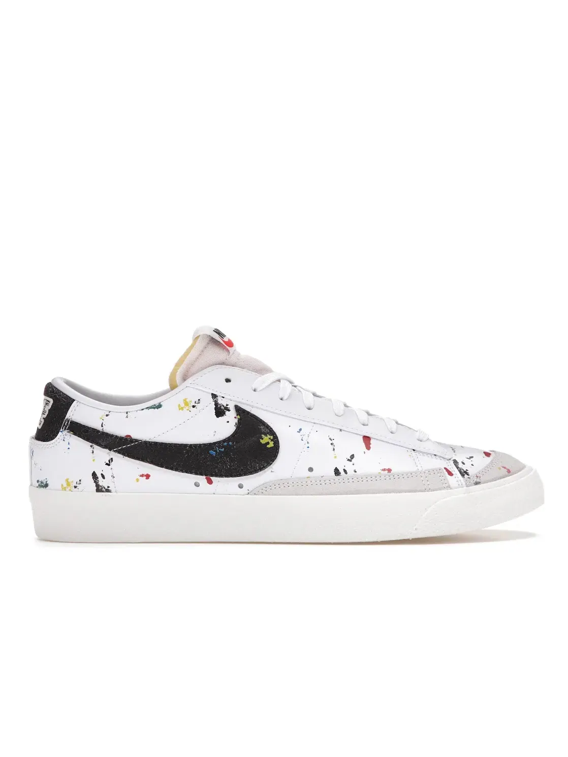 Мужские кроссовки Lifestyle с принтом Nike Blazer Low 77 — изображение 1 из 4, белый/черный