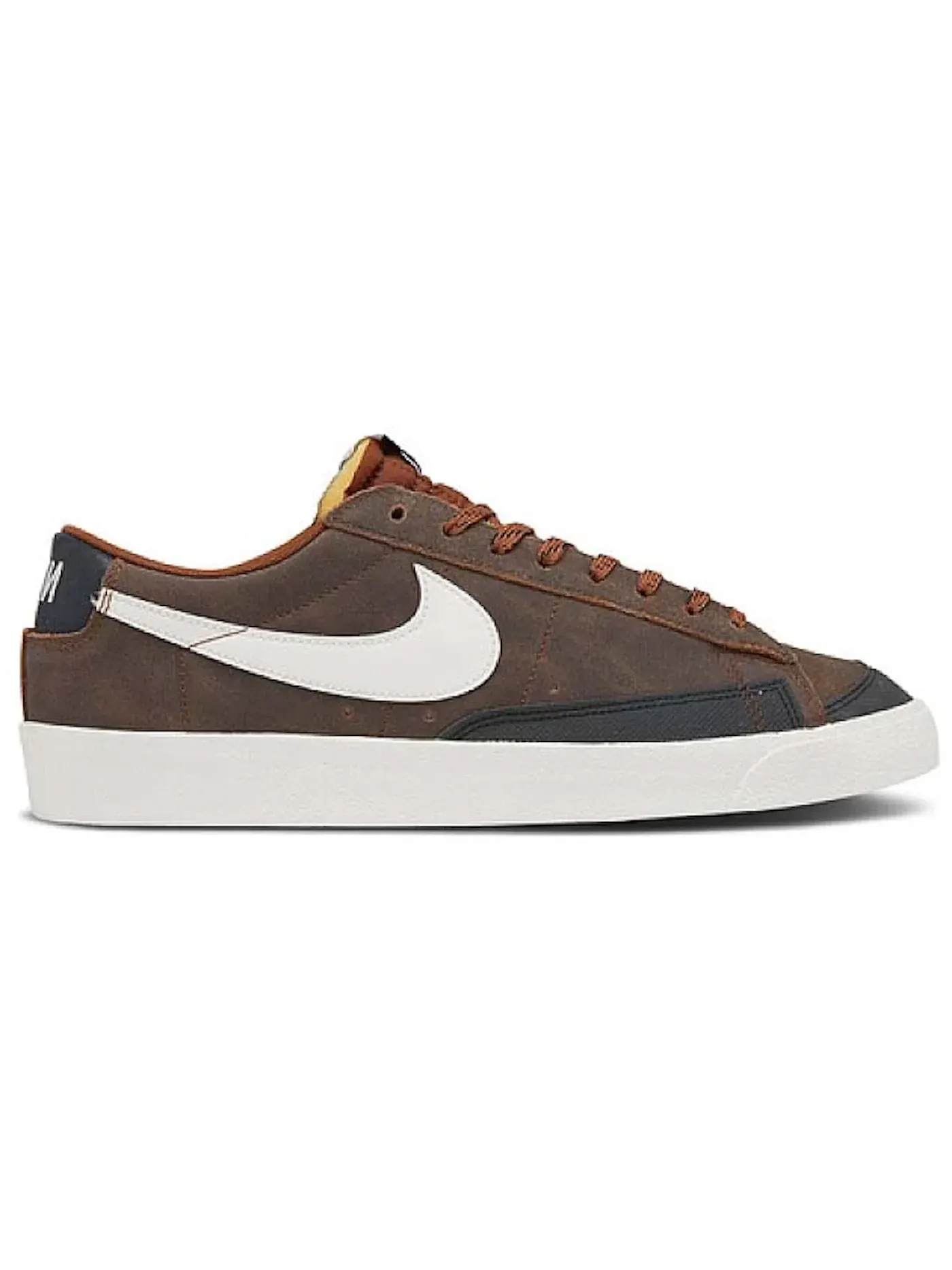 Мужские кроссовки с замшевым верхом Nike Blazer Low 77 Premium Vintage — изображение 1 из 1, черный/оранжевый//черный