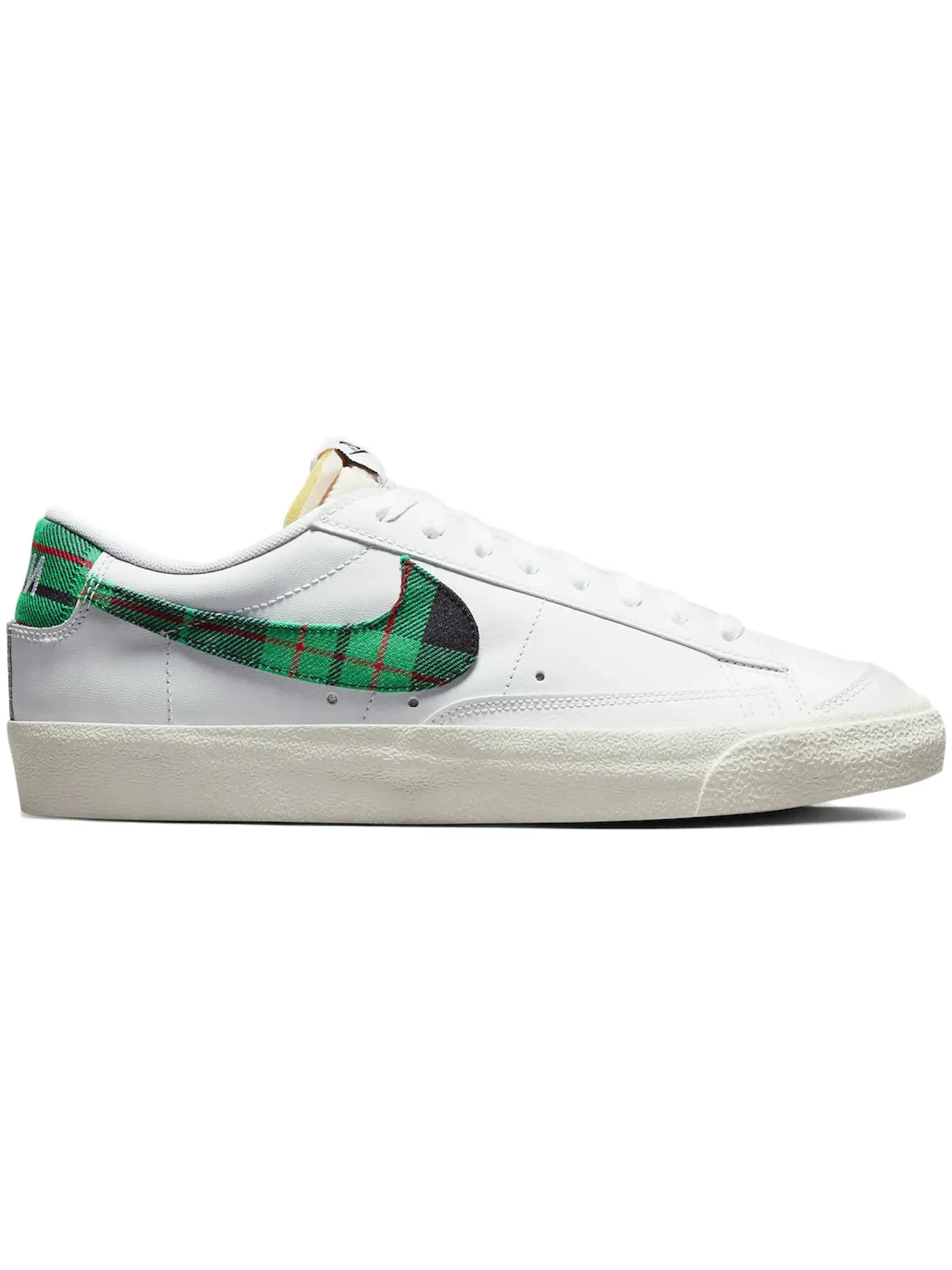 Мужские кроссовки кожаные Nike Blazer Low 77 — изображение 1 из 1, белый/зеленый/красный