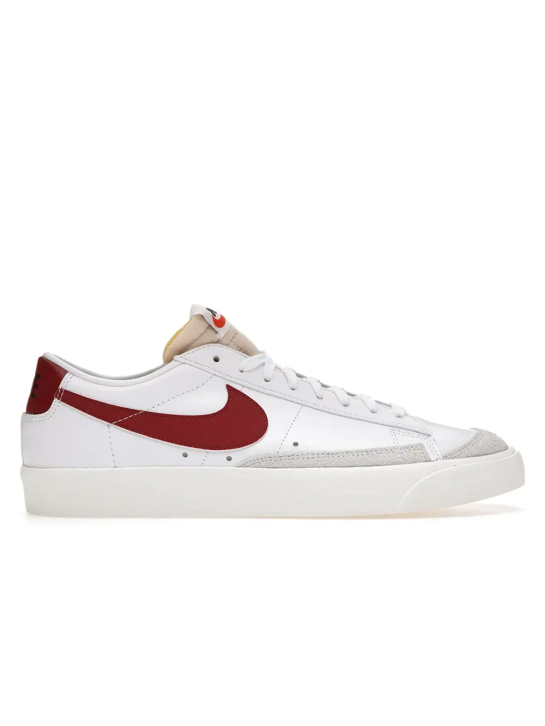 Мужские кроссовки с низким верхом Nike Blazer Low 77 Vintage — изображение 1 из 4, белый/белый//красный