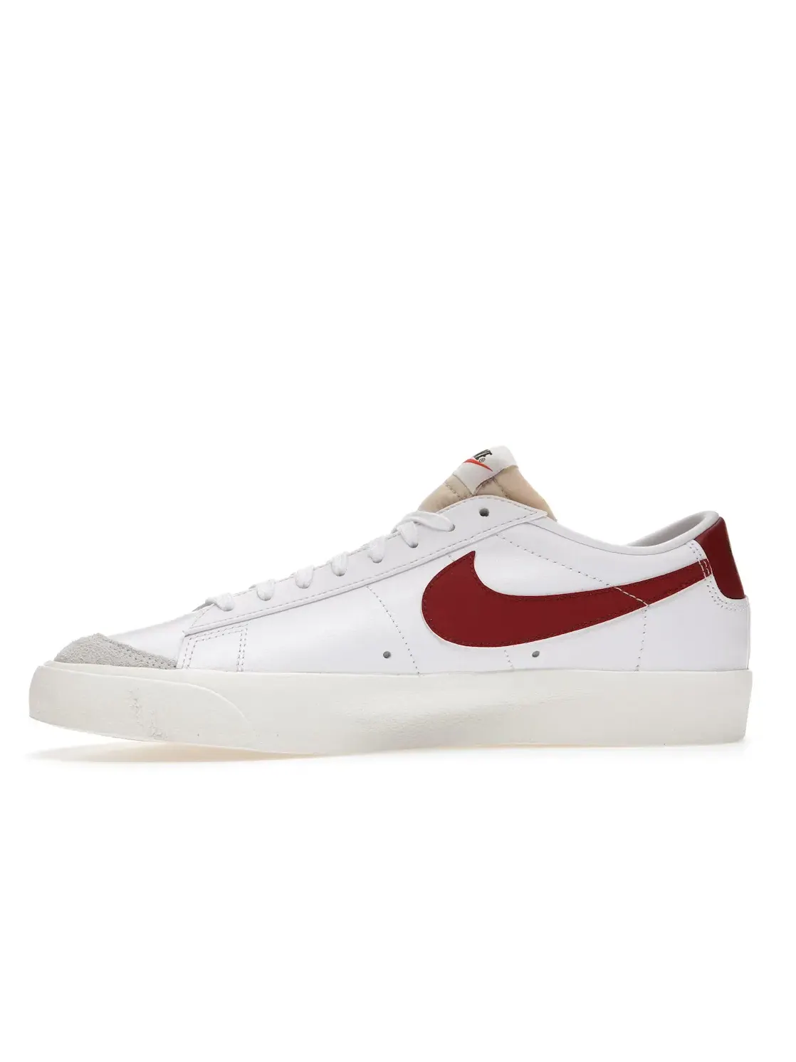 Мужские кроссовки с низким верхом Nike Blazer Low 77 Vintage — изображение 3 из 4, белый/белый//красный