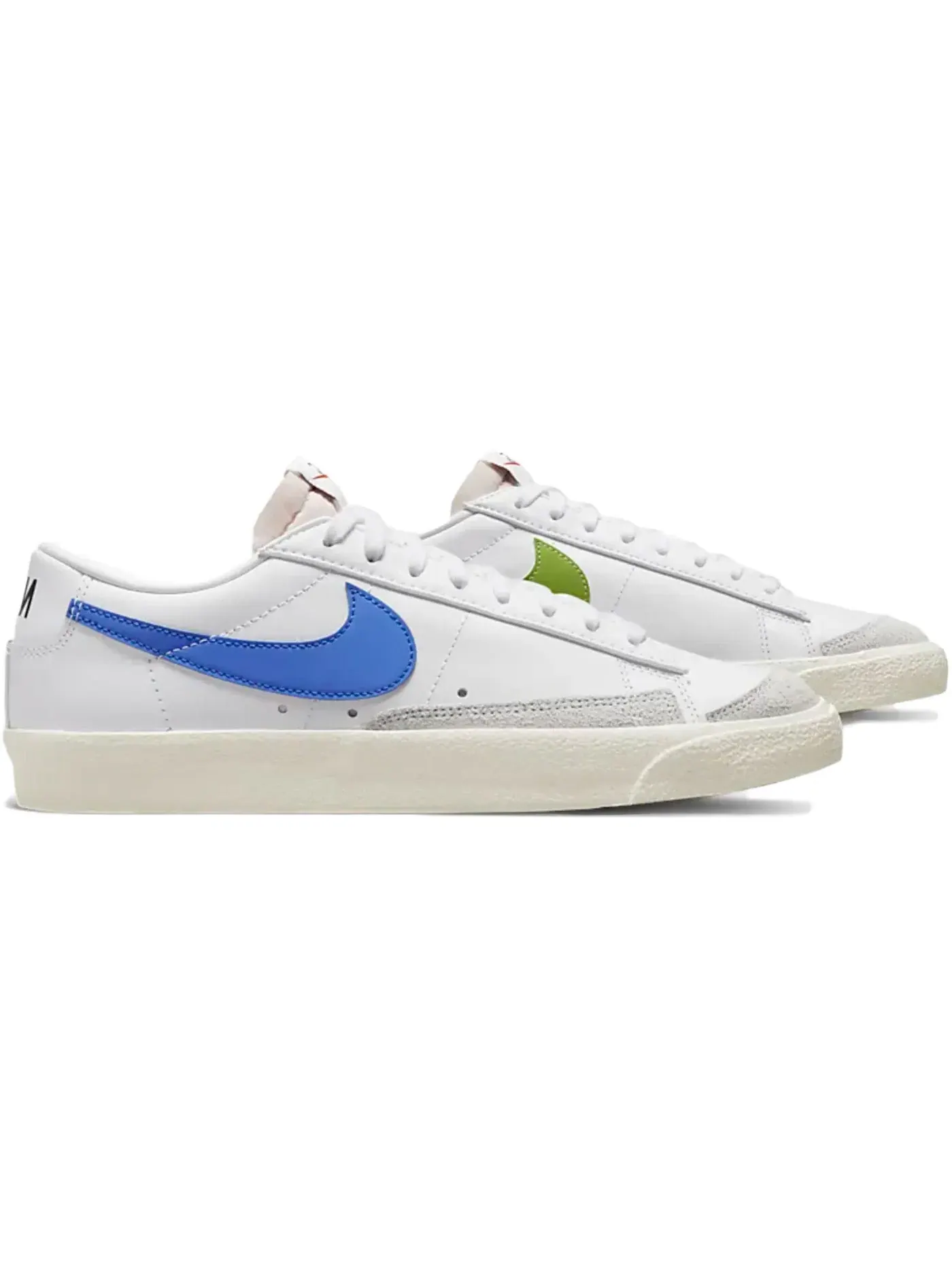 Мужские кроссовки для повседневной носки Nike Blazer Low 77 Vintage Nike — изображение 1 из 1, белый синий